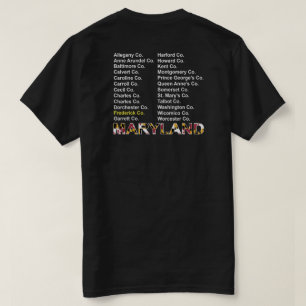 T-shirt du comté du Maryland - Frederick Cie.