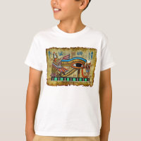 T-shirt du concepteur d'art antique OEil égyptien