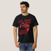 T-shirt du contrôleur gamer motivationnel (Devant entier)