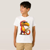 T-shirt du cool Dinosaur Unisex (Devant entier)