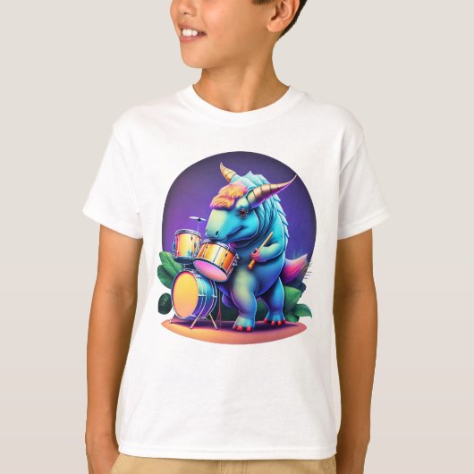 T-shirt du cool Dinosaur Unisex (Devant)