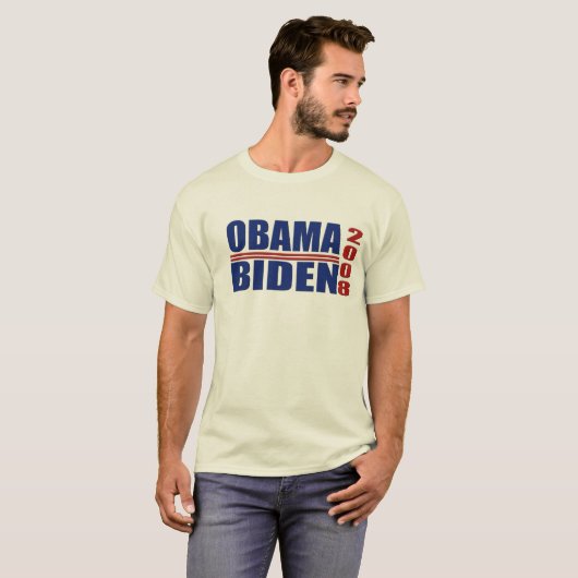 T-shirt du cool Obama Biden 2008 (Devant entier)