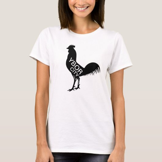 T-shirt du coq de Ybor City (Devant)