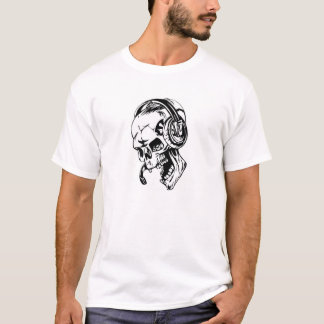 T-shirt du crâne des hommes