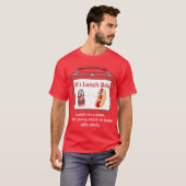 T-shirt du déjeuner du x (Devant entier)