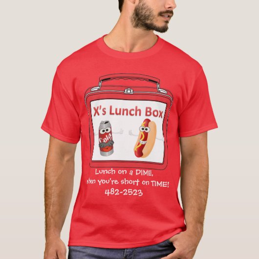 T-shirt du déjeuner du x (Devant)