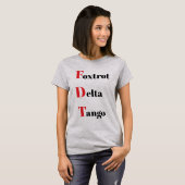 T-shirt du delta du Foxtrot (Devant entier)