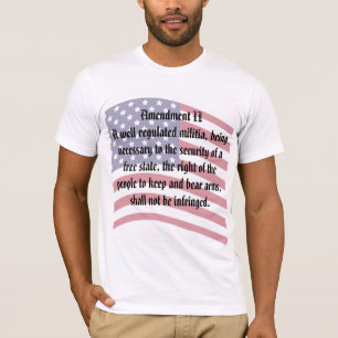 T-shirt du deuxième amendement de la Constitution 