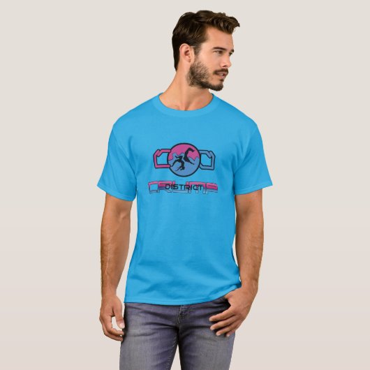 T-shirt du district Blue Crump (Devant entier)