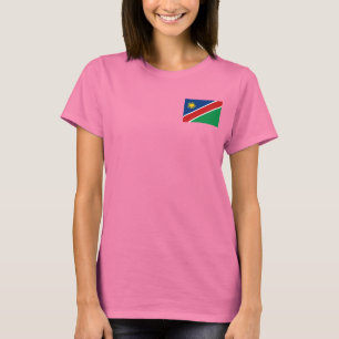 T-shirt du DK de drapeau et de carte de la Namibie