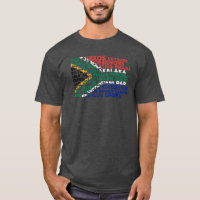 T-shirt du drapeau alimentaire sud-africain