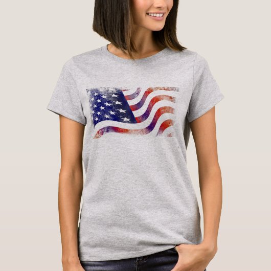 T-shirt du drapeau américain (Devant)