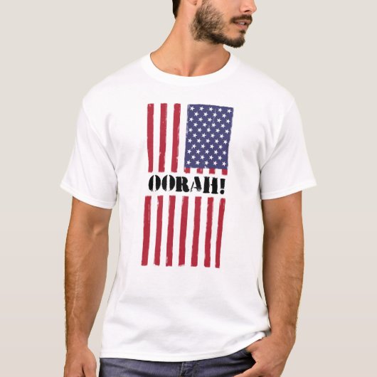 T-shirt du drapeau américain Oorah (Devant)