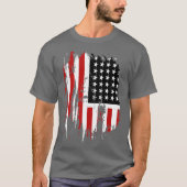 T-shirt du drapeau américain vintage (Devant)