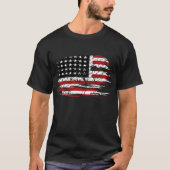 T-shirt du drapeau américain vintage (Devant)