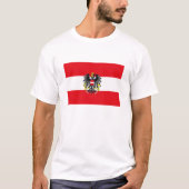 T-shirt du drapeau autrichien (Devant)