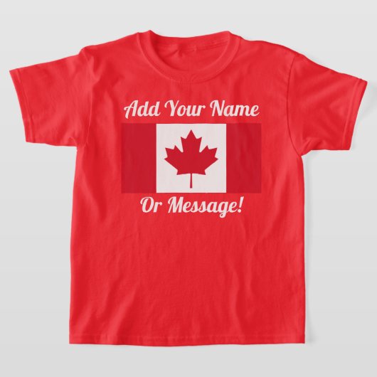 T-shirt du drapeau canadien (Poser)