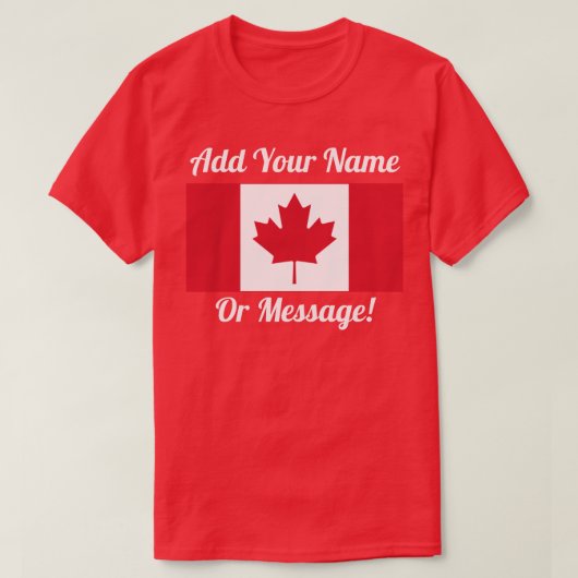 T-shirt du drapeau canadien (Design devant)