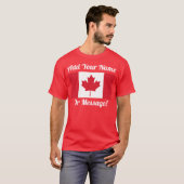 T-shirt du drapeau canadien (Devant entier)