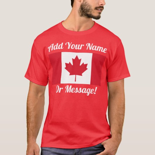 T-shirt du drapeau canadien (Devant)