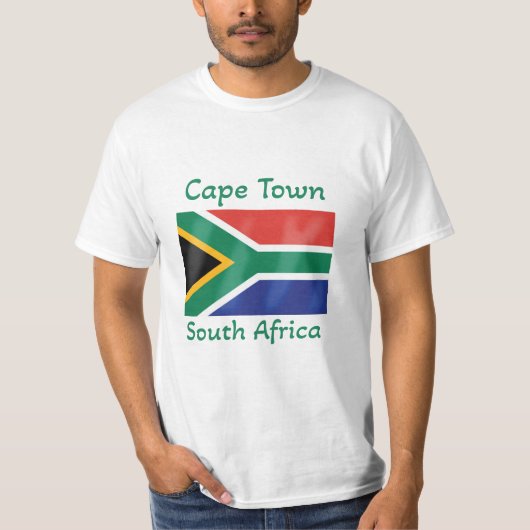 T-Shirt du drapeau de Cape Town Afrique du Sud (Devant)