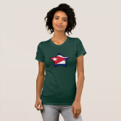 T-shirt du drapeau de Cuba (Devant entier)
