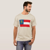 T-shirt du drapeau de Géorgie (Devant entier)