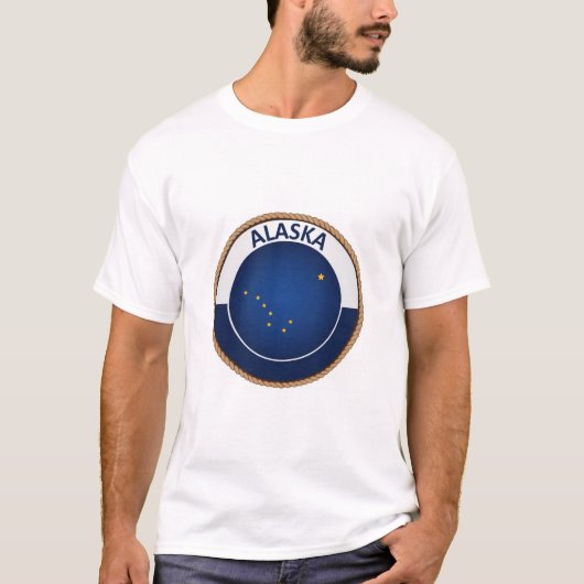 T-shirt du drapeau de l'État de l'Alaska (Devant)
