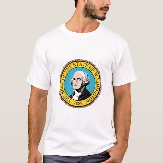 T-shirt du drapeau de l'État de Washington (Devant)