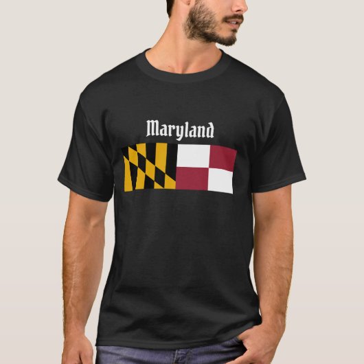 T-shirt du drapeau de l'État du Maryland (Devant)