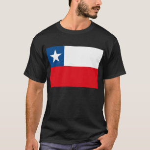 T-shirt du drapeau du Chili