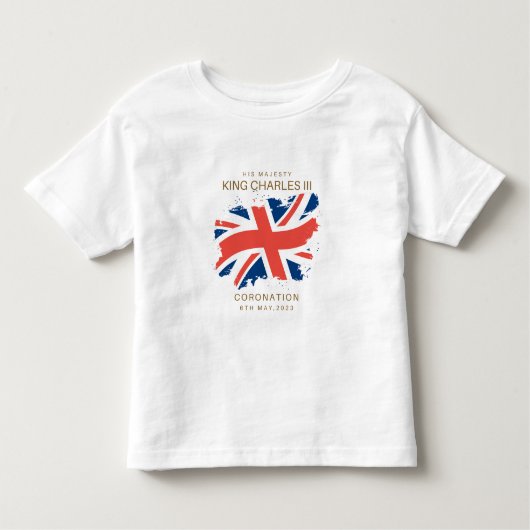 T-shirt du drapeau du roi Charles III Union Jack (Devant)