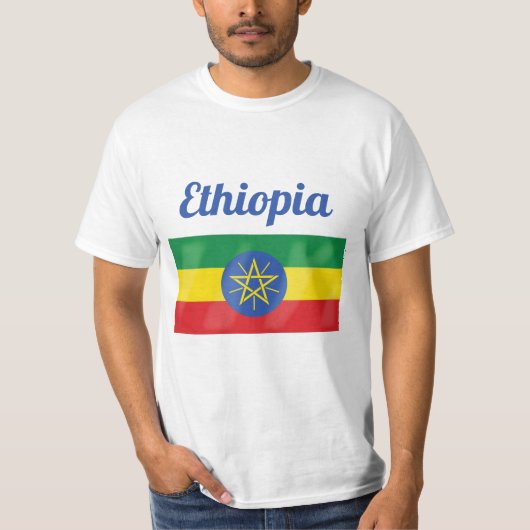 T-shirt du drapeau éthiopien (Devant)