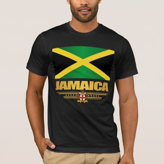 T-shirt du drapeau jamaïcain (Devant)