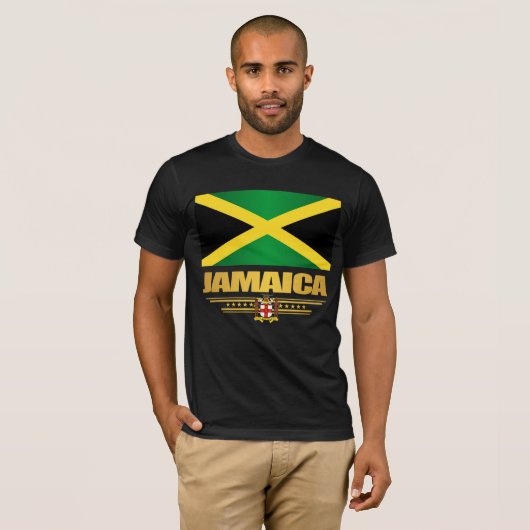 T-shirt du drapeau jamaïcain (Devant entier)