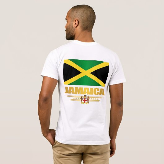 T-shirt du drapeau jamaïcain (Dos entier)