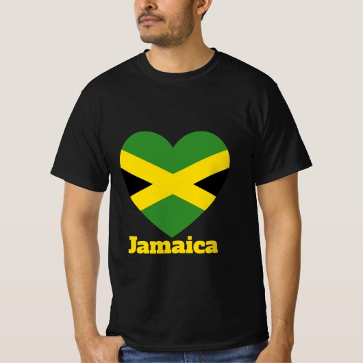 T-shirt du drapeau jamaïcain (Devant)