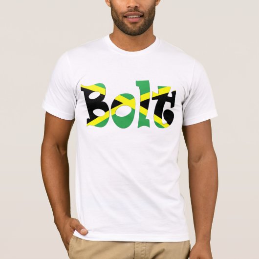 T-shirt du drapeau jamaïcain Usain Bolt (Devant)