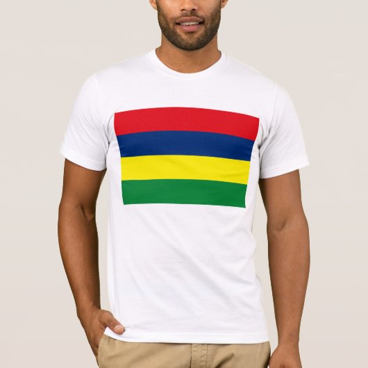 T-shirt du drapeau mauricien (Devant)