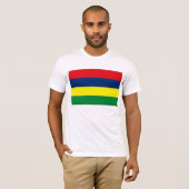 T-shirt du drapeau mauricien (Devant entier)