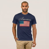 T-shirt du drapeau patriotique américain (Devant entier)