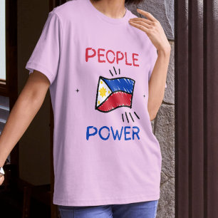 T-shirt du drapeau philippin Pouvoir du peuple pou