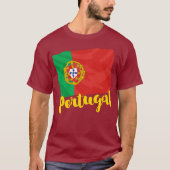 T-shirt du drapeau portugais (Devant)
