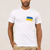 T-shirt du drapeau ukrainien (Devant)