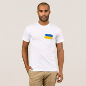 T-shirt du drapeau ukrainien (Devant entier)