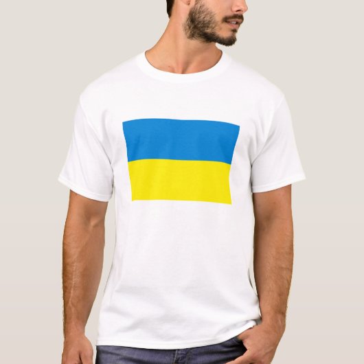 T-shirt du drapeau ukrainien (Devant)
