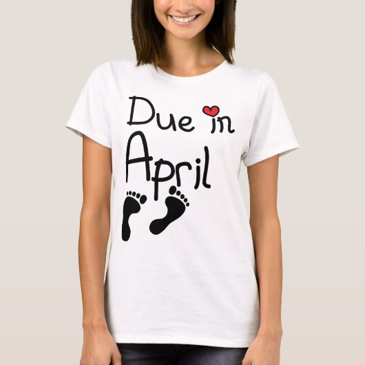 T-shirt Dû en avril (Devant)