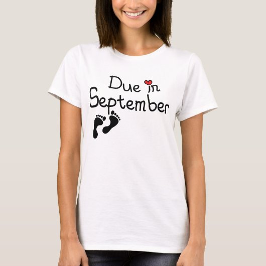 T-shirt Dû en septembre (Devant)