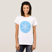 T-shirt du festival Blue Snowflake (Devant entier)