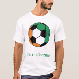 T-shirt du football de coupe du monde de Cote D